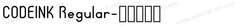 CODEINK Regular字体转换